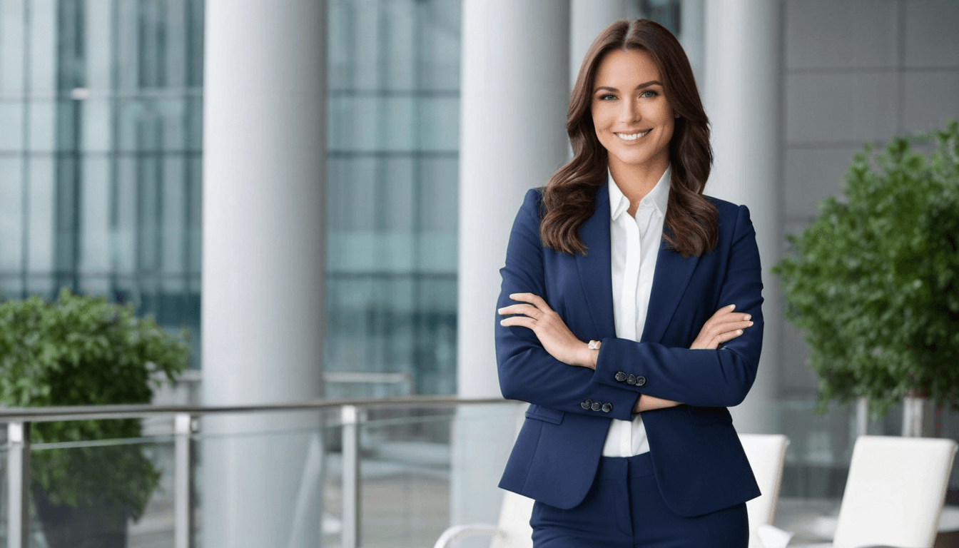 a confident business person