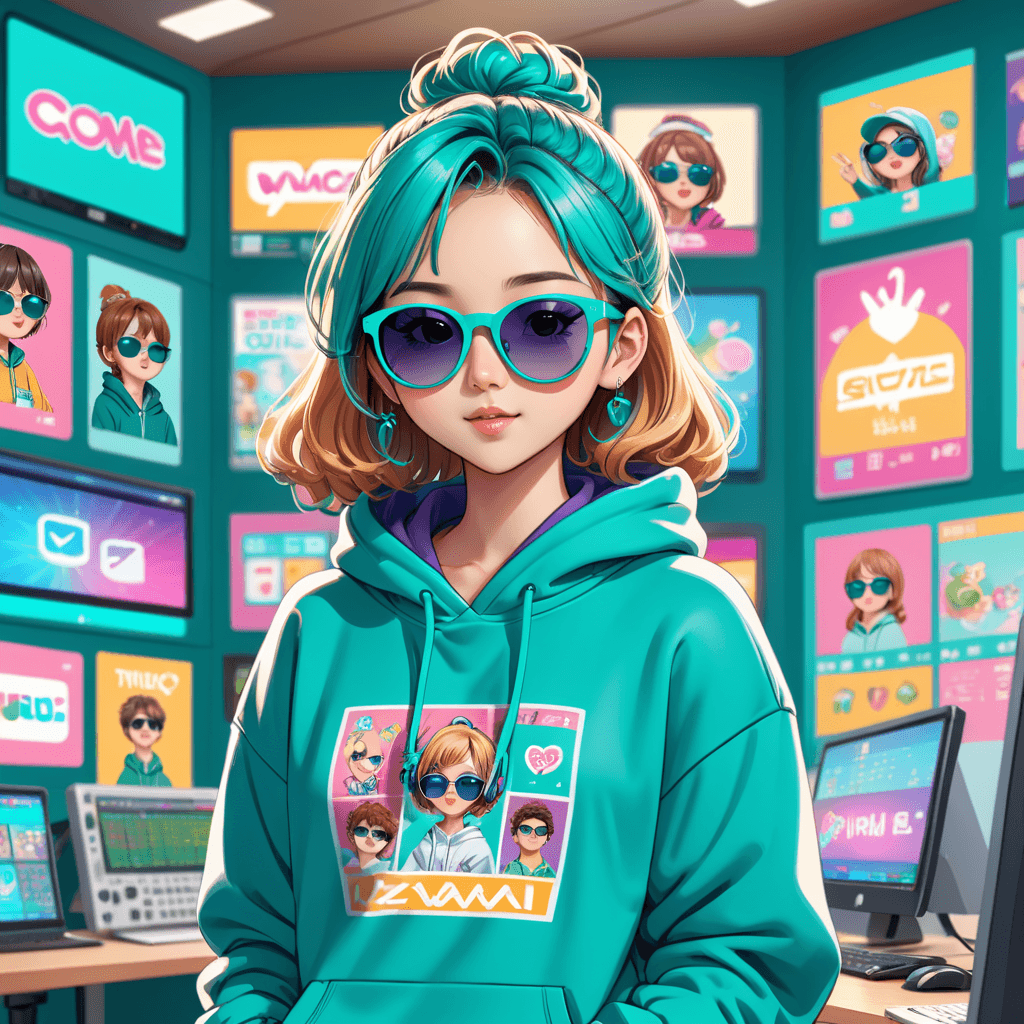 ai generated woman working on a computer