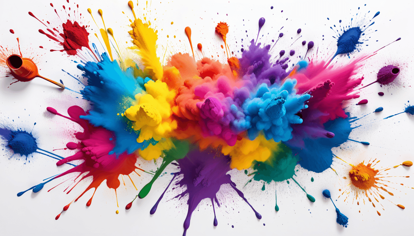ai generated color splash