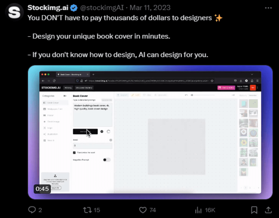 X (Twitter) video Sizes and Ratios example